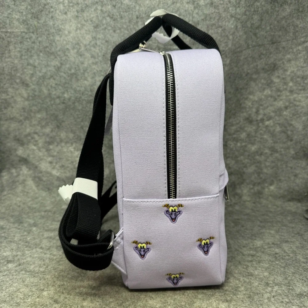 2025 Disney Parks Epcot Figment Purple Canvas Loungefly Backpack NEW